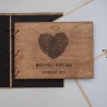 Rustykalna księga gości ze sklejki brzozowej – personalizowana pamiątka weselna