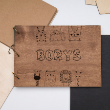 drewniany Album na zdjęcia dla dziecka