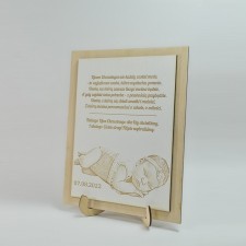 Podziękowanie dla chrzestnych - ramka ze zdjęciem