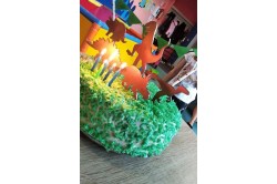 Topper na tort dla dzieci - dinozaury